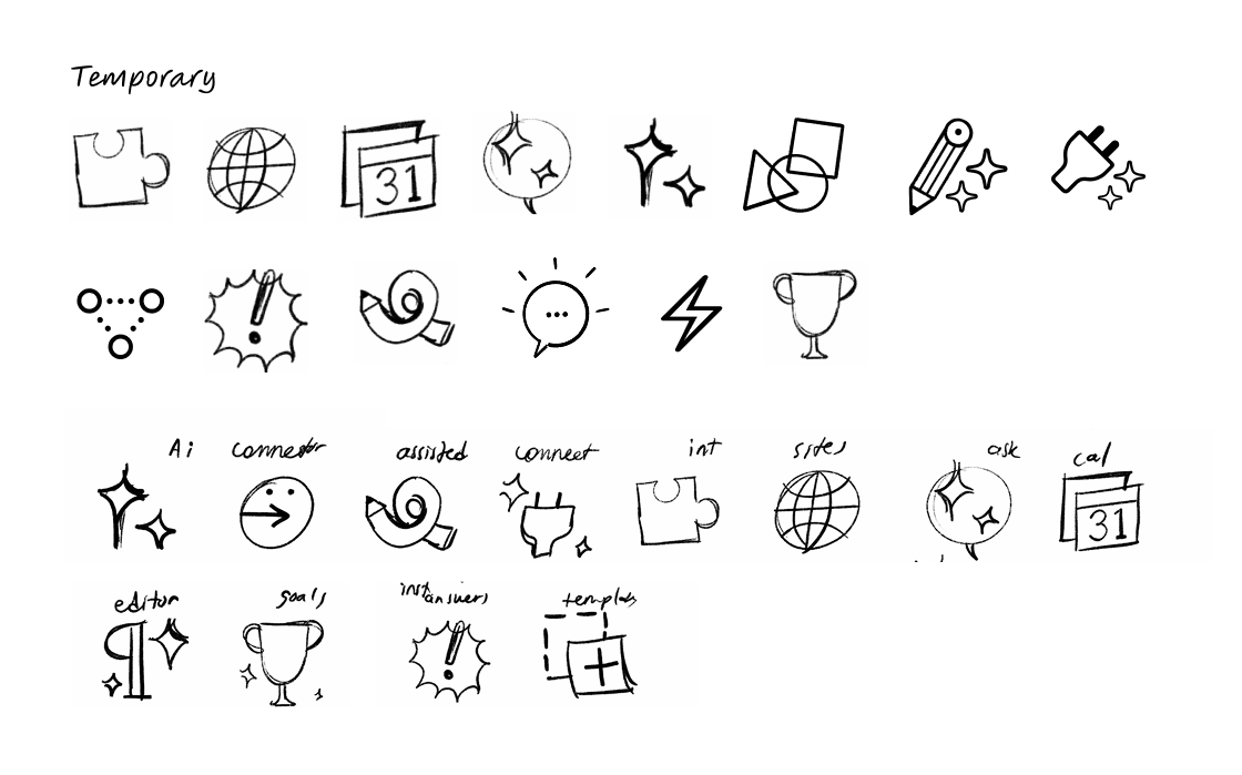Icons sketch